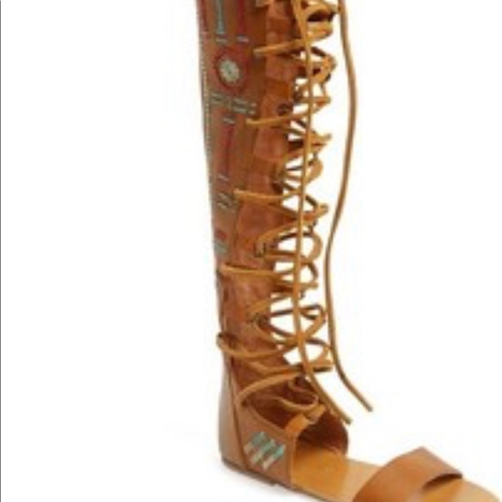 Free People Lace Up Gladiator sandals.